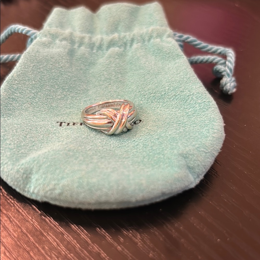 Silver Knot Ring - image 1